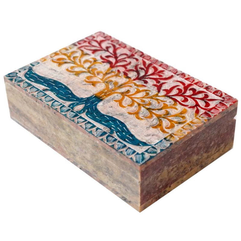 Скринька кам“яна фарбована NO.-183