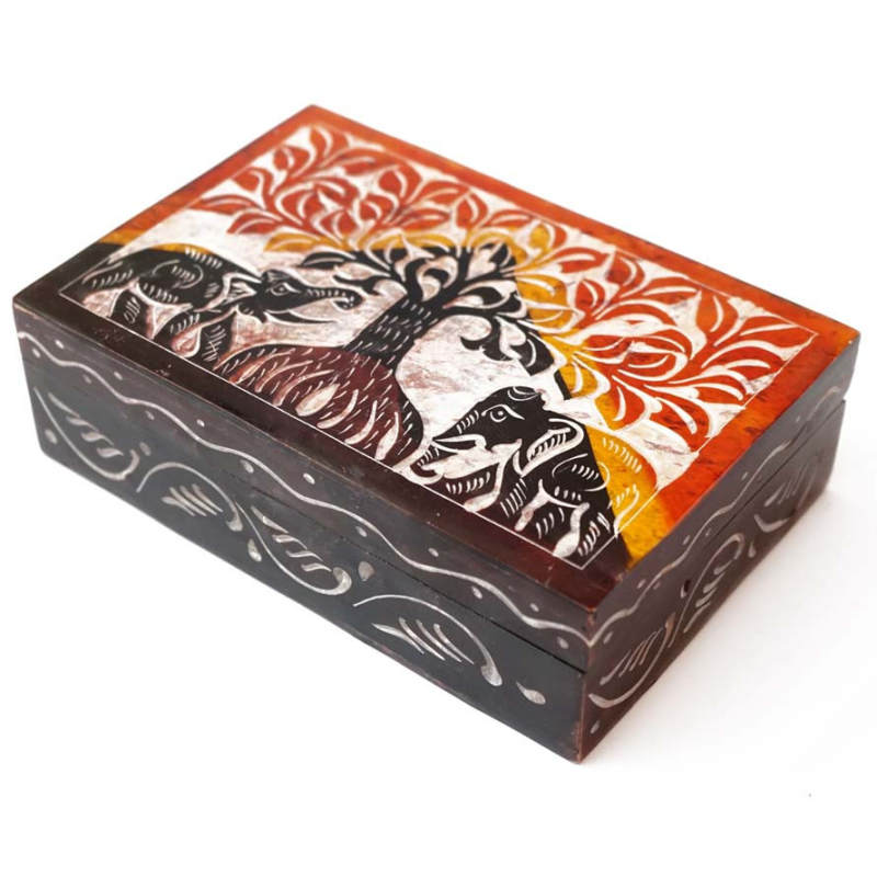 Скринька кам“яна фарбована NO.-184