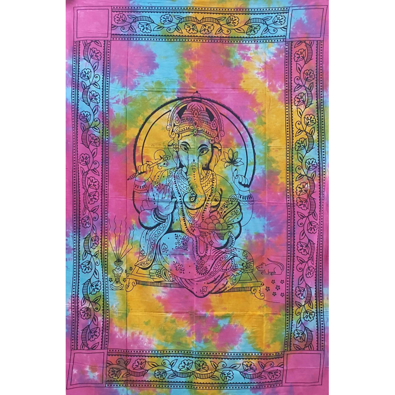 Покривало односпальне Ганеш кольорове