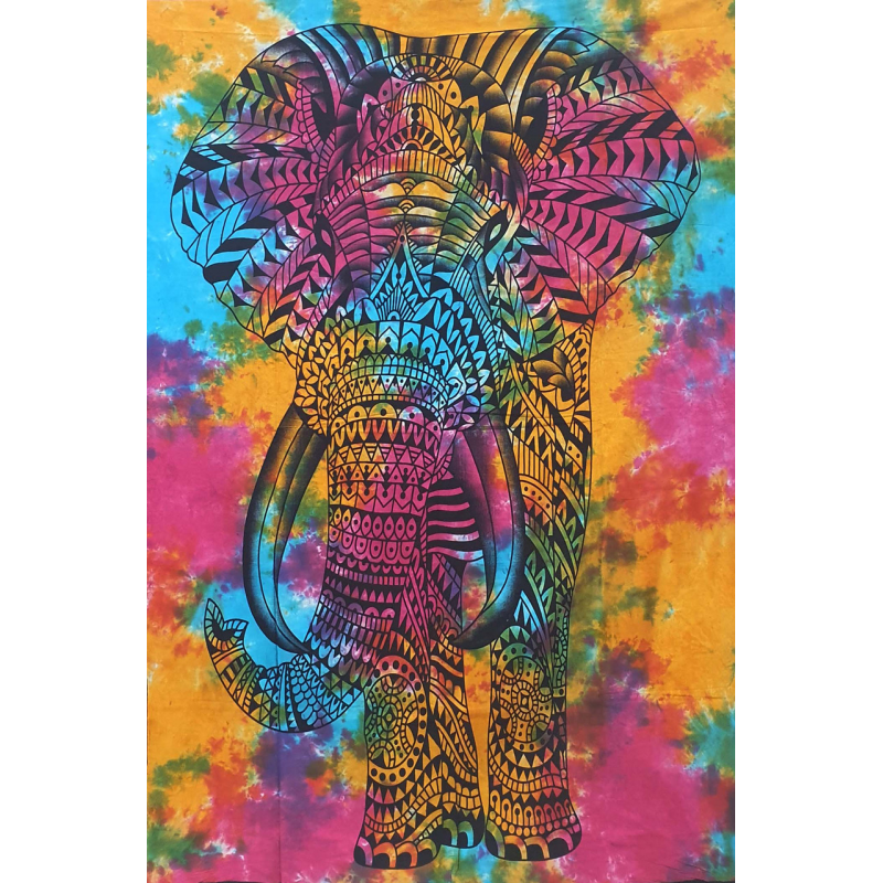 Покривало односпальне Слон кольорове