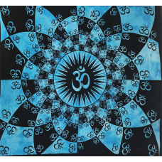 Покривало двоспальне ОМ синє