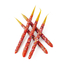 Свічка макана двокольорова З трояндою та лавандою