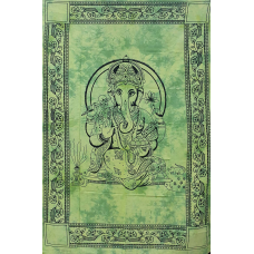 Покривало односпальне Ганеш салатове