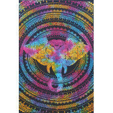 Покривало односпальне Голова слона кольорове