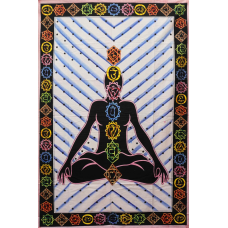 Покривало односпальне 7 чакр смужка