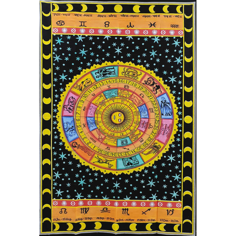 Покривало односпальне Астрологія кольорове