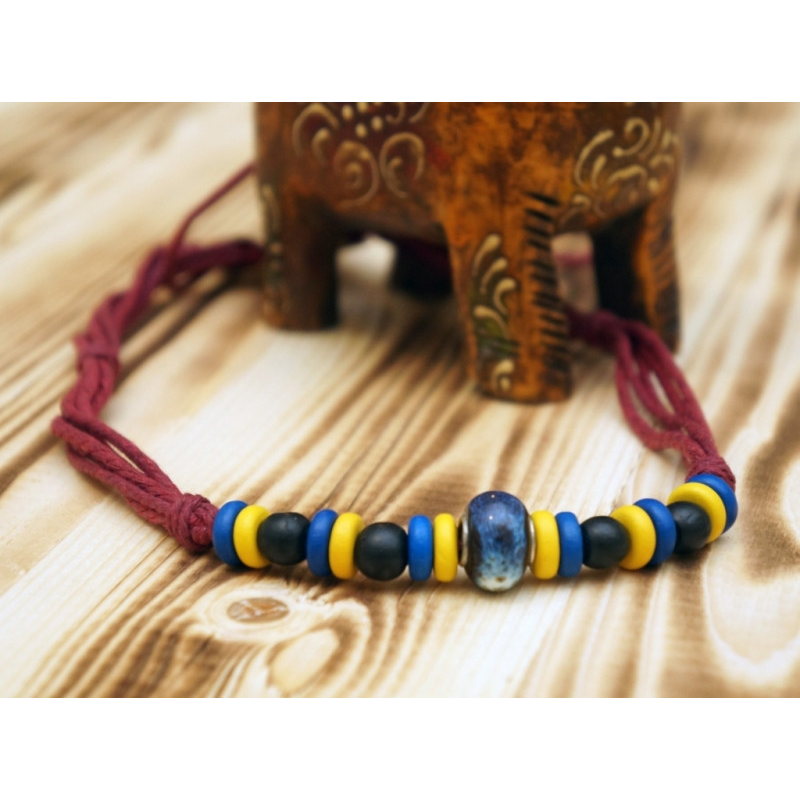 Намиста - амулет із кістки на шнурку №1