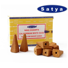 Satya Back Flow cones WHITE SAGE Біла шавлія