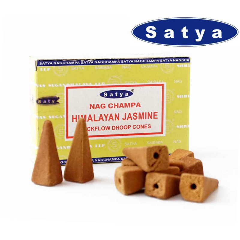 Satya Back Flow cones HIMALAYAN JASMINE Гімалайський жасмин Satya Back Flow cones HIMALAYAN JASMINE Гімалайський жасмин