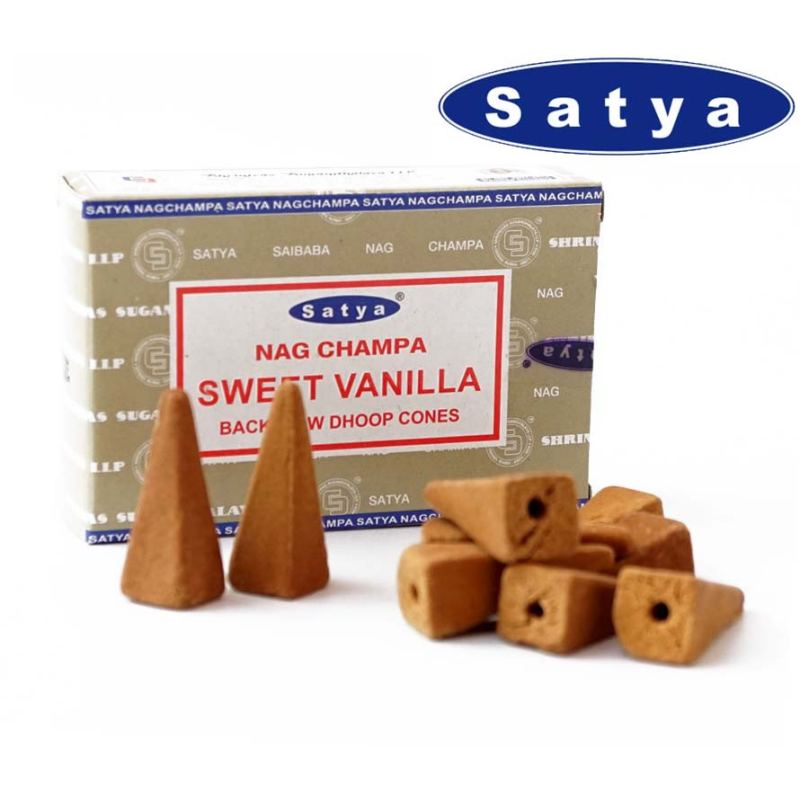 Satya Back Flow cones SWEET VANILLA Солодка ваніль Satya Back Flow cones SWEET VANILLA Солодка ваніль