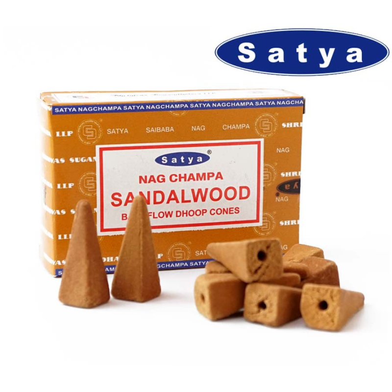 Satya Back Flow cones SANDALWOOD Сандалове дерево Satya Back Flow cones SANDALWOOD Сандалове дерево