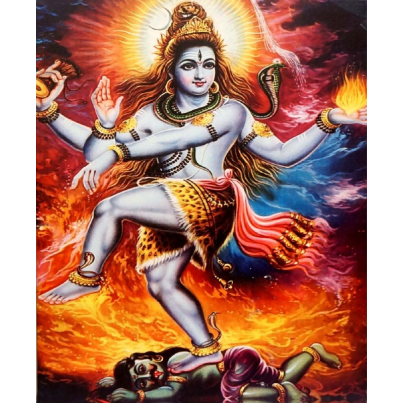 Картина зі світлодіодами Шива Натарадж №5