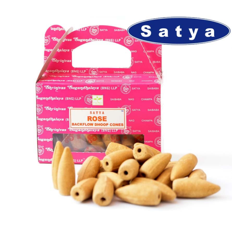 Satya Back Flow cones ROSE Троянда 24 конуса Satya Back Flow cones ROSE Троянда 24 конуса