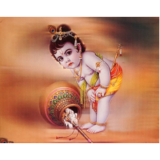 Картина зі світлодіодами Маленький Крішна №3