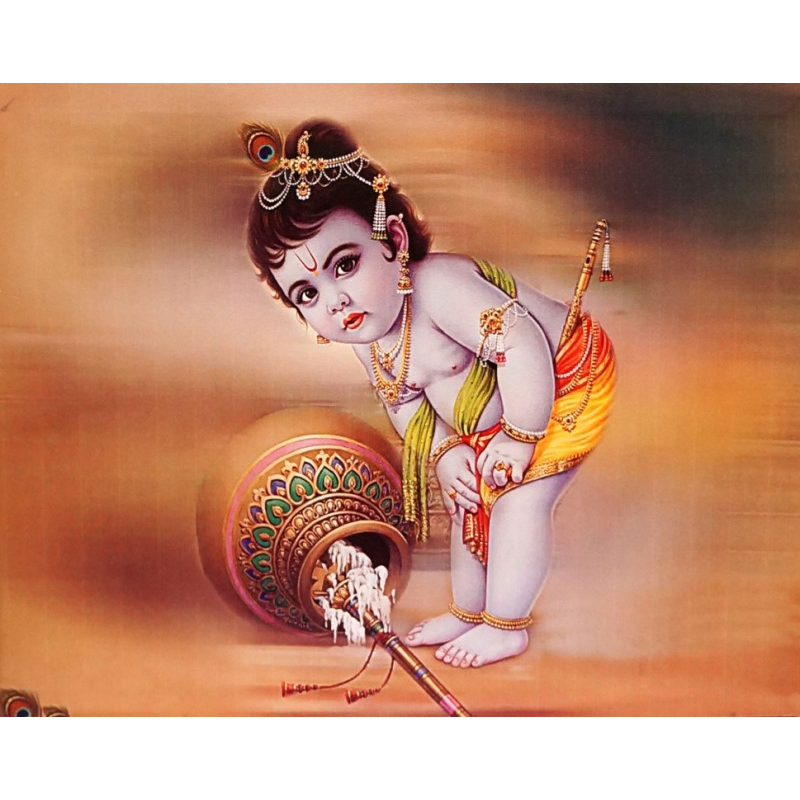 Картина зі світлодіодами Маленький Крішна №3