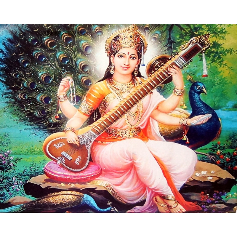 Картина зі світлодіодами Сарасваті №4