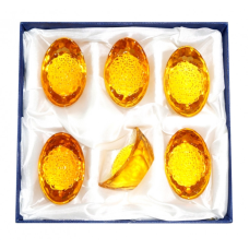 Комплект 6 скляних чаш достатку в коробці