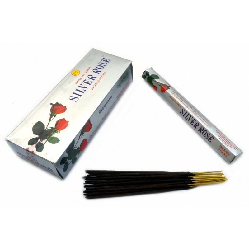 SILVER ROSE (шестигранник) Срібна троянда