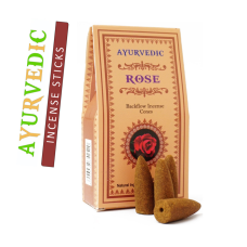 Ayurvedic BACK FLOW Конусі Троянда