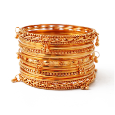 Комплект із 17 браслетів кільце з підвісками мідь