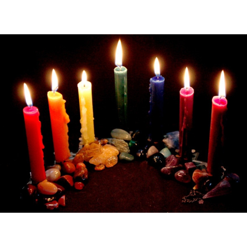 Свічка магічна цільно пофарбована чорна Свічка магічна цільно пофарбована чорна