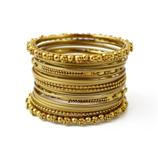 Комплект із 20 браслетів кільце жовтий