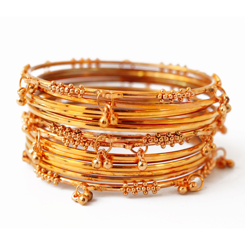 Комплект із 14 браслетів кільце з підвісками мідь