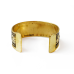 Браслет Скоба Круги жовтий метал