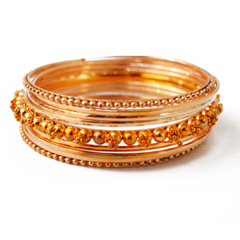 Комплект із 9 браслетів кільце мідь