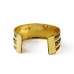 Браслет Скоба Косичка жовтий метал