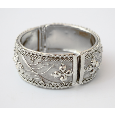Браслет індійський класичний роз“ємний білий метал