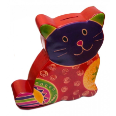 Скарбничка шкіряна Кот Червоний