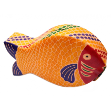 Скарбничка шкіряна Риба Жовта