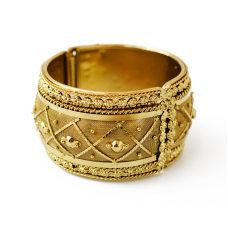 Браслет індійський рознімний жовтий метал
