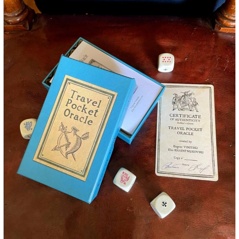 Карти Оракул кишеньковий, картки для ворожіння, унікальна окультна колода, колода вказівок для інтуїтивного