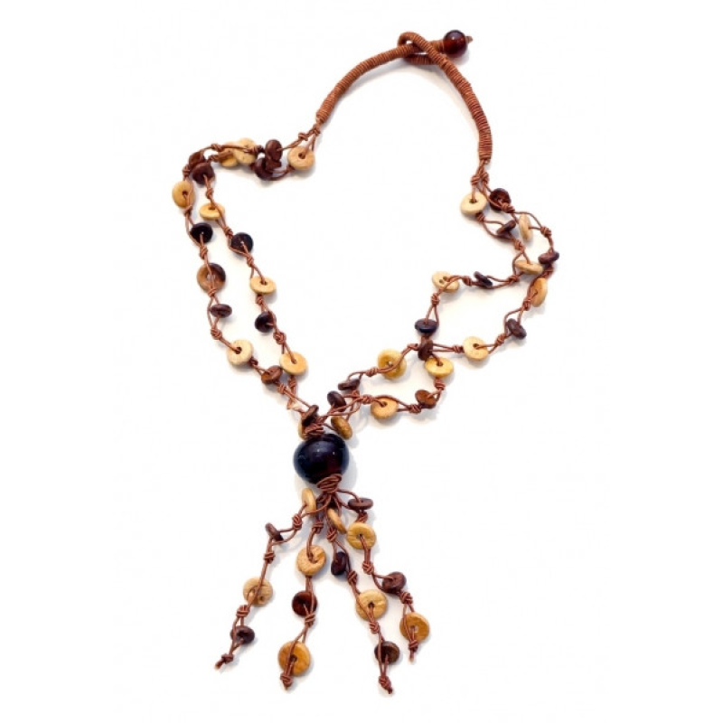 Намиста ACCESSORY дерев“яні кружечки