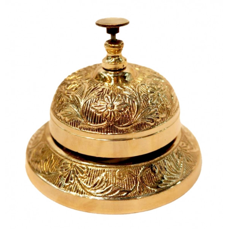 Дзвіночок Porters жовтий метал Арт.25073