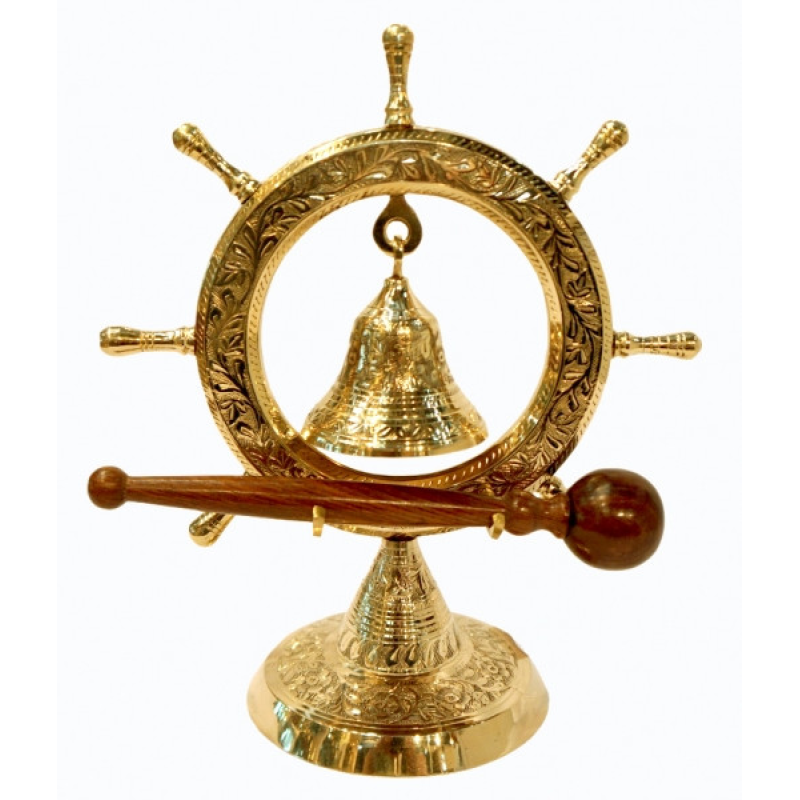 Дзвіночок Гонг жовтий метал Арт.8855