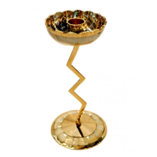 Підсвічник на 1 свічку жовтий метал Арт.25079