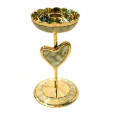 Підсвічник Shell жовтий метал Арт.9993