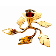 Свічник на 1 свічку жовтий метал Арт.4617