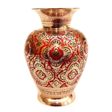 Ваза жовтий метал Арт.5664A Червона