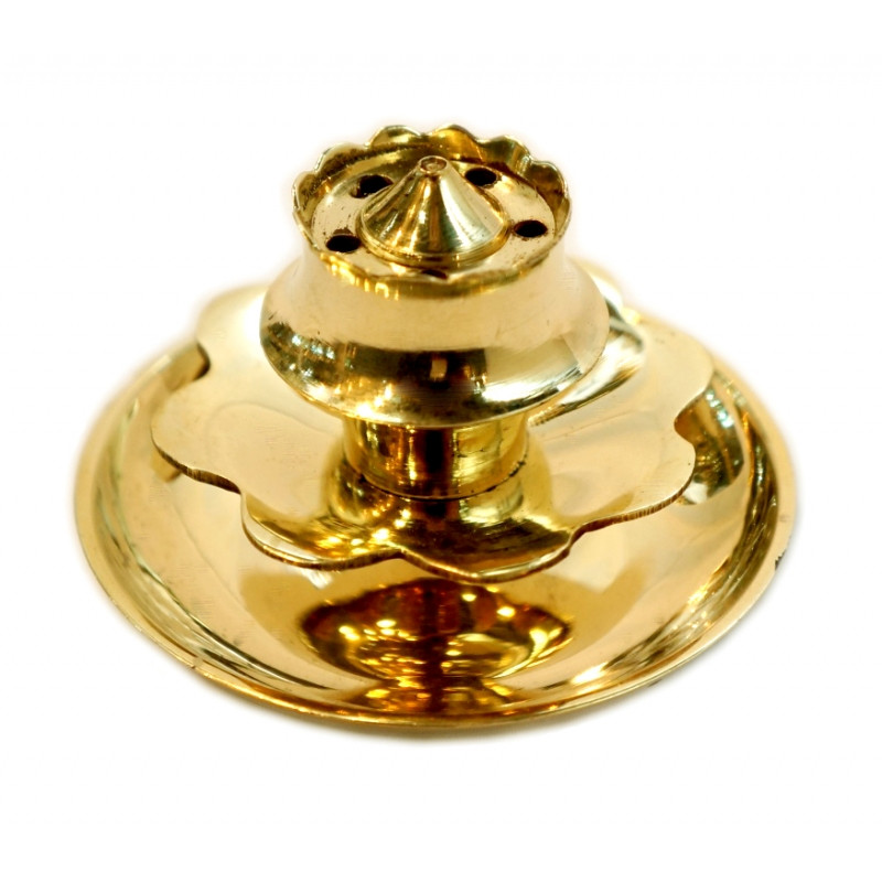 Підставка під пахощі жовтий метал Арт.20129