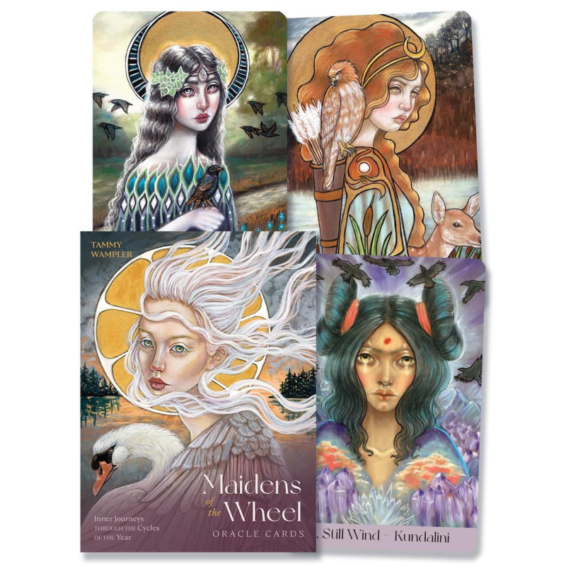 Карти Оракул Діви колеса: внутрішні подорожі циклами року - Maidens of the Wheel Oracle Cards: Inner Journeys