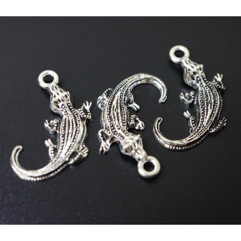 Амулет в гаманець Ящірка під срібло 10 штук