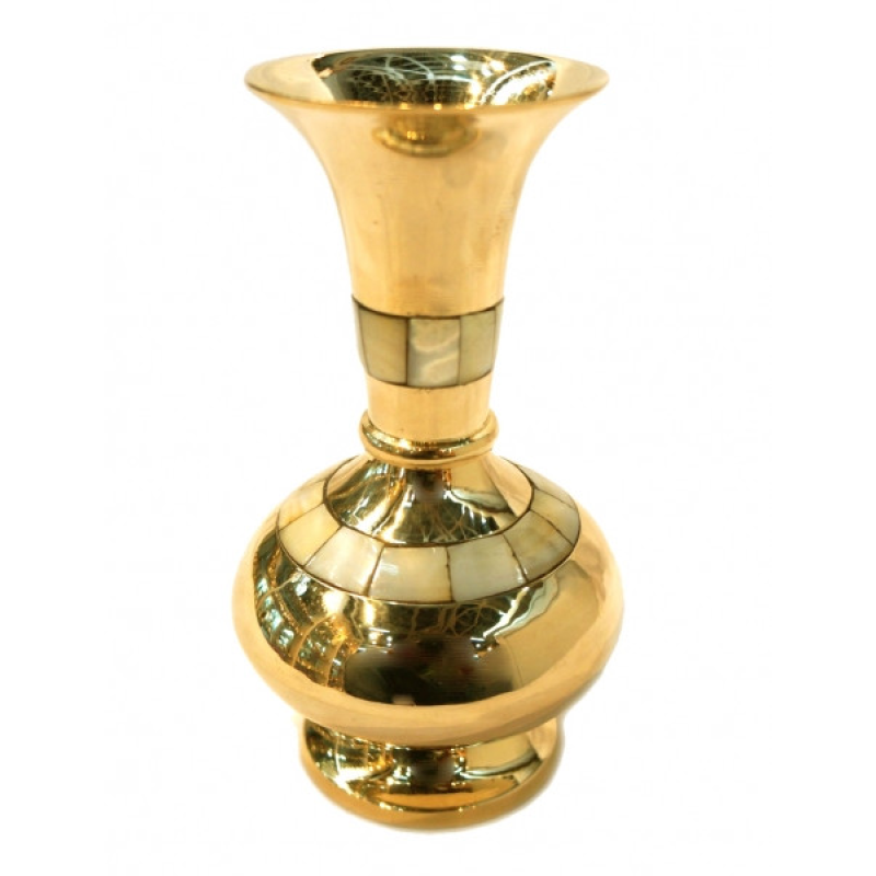 Ваза Shell жовтий метал Арт.26028