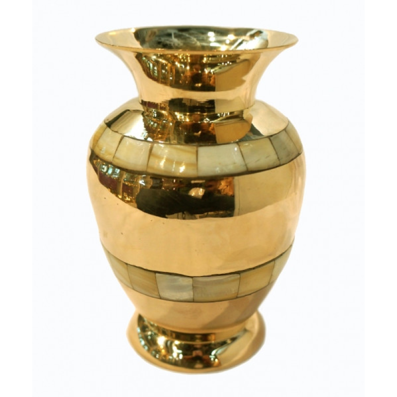 Ваза Shell жовтий метал Арт.5664