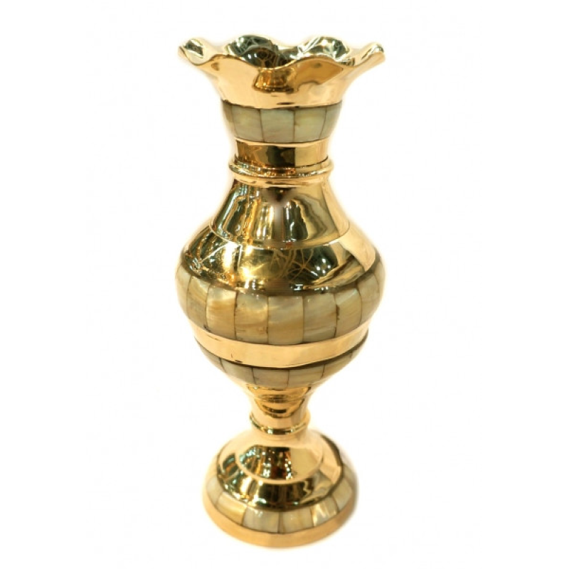 Ваза Shell жовтий метал Арт.26029