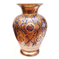 Ваза жовтий метал Арт.5664A Синя