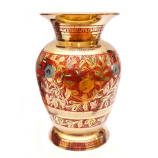 Ваза жовтий метал Арт.5664 Червона